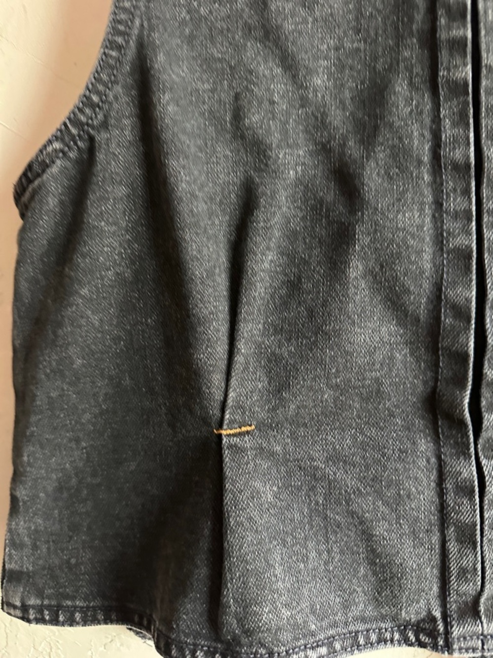 BeBop Black Washed Denim Vest - Picture 7 of 10